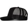 Lucky Brand Trucker Hat | Snapback | Adjustable | Mesh Back | Retro | Baseball Cap | Golf | Fishing | American Heritage(3d Embroidered Clover – Black)