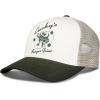 Lucky Brand Trucker Hat | Snapback | Adjustable | Mesh Back | Retro | Baseball Cap | Golf | Fishing | American Heritage(Burger Joint – Olive)