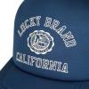 Lucky Brand Trucker Hat | Snapback | Adjustable | Mesh Back | Retro | Baseball Cap | Golf | Fishing | American Heritage(Collegiate – Blue)