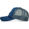 Lucky Brand Trucker Hat | Snapback | Adjustable | Mesh Back | Retro | Baseball Cap | Golf | Fishing | American Heritage(Collegiate – Blue)