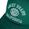 Lucky Brand Trucker Hat | Snapback | Adjustable | Mesh Back | Retro | Baseball Cap | Golf | Fishing | American Heritage(Collegiate – Green)