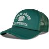 Lucky Brand Trucker Hat | Snapback | Adjustable | Mesh Back | Retro | Baseball Cap | Golf | Fishing | American Heritage(Collegiate – Green)