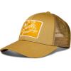 Lucky Brand Trucker Hat | Snapback | Adjustable | Mesh Back | Retro | Baseball Cap | Golf | Fishing | American Heritage(Embroidered Patch – Gold)