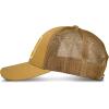 Lucky Brand Trucker Hat | Snapback | Adjustable | Mesh Back | Retro | Baseball Cap | Golf | Fishing | American Heritage(Embroidered Patch – Gold)
