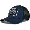 Lucky Brand Trucker Hat | Snapback | Adjustable | Mesh Back | Retro | Baseball Cap | Golf | Fishing | American Heritage(Embroidered Patch – Navy)