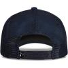 Lucky Brand Trucker Hat | Snapback | Adjustable | Mesh Back | Retro | Baseball Cap | Golf | Fishing | American Heritage(Embroidered Patch – Navy)