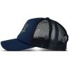 Lucky Brand Trucker Hat | Snapback | Adjustable | Mesh Back | Retro | Baseball Cap | Golf | Fishing | American Heritage(Lucky Print – Navy)