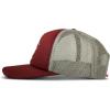 Lucky Brand Trucker Hat | Snapback | Adjustable | Mesh Back | Retro | Baseball Cap | Golf | Fishing | American Heritage(Lucky Rose – Red)