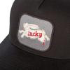 Lucky Brand Trucker Hat | Snapback | Adjustable | Mesh Back | Retro | Baseball Cap | Golf | Fishing | American Heritage(Rabbit Foot – Black)