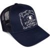 Lucky Brand Trucker Hat | Snapback | Adjustable | Mesh Back | Retro | Baseball Cap | Golf | Fishing | American Heritage(Vintage Trucker – Navy)