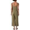 Lucky Brand Womens Button Front Jumpsuit(Burnt Olive)
