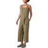 Lucky Brand Womens Button Front Jumpsuit(Burnt Olive)
