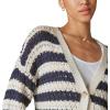 Lucky Brand Women’s Button Front Knit Cardigan(Straw Heather Multi)