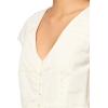 Lucky Brand Women’s Button Front LACE MINI Dress(Whisper White)