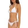 Lucky Brand Women’s Clear Lines Reversible Triangle Top and Tie Side Bottom Bikini Set, Adjustable, Two Piece Swimsuits(Lilac)