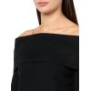 Lucky Brand Women’s Cloud Soft Off The Shoulder Sweater(Dark Black)