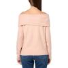 Lucky Brand Women’s Cloud Soft Off The Shoulder Sweater(Rose Smoke)