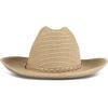 Lucky Brand Women’s Cowboy Hat | Western | Woven | Wide Brim | Adjustable | Breathable | Straw | Sun Protection(Woven Western – Stone)