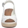 Lucky Brand Women’s Cyrila Wedge Sandal(White Lace)
