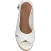 Lucky Brand Women’s Cyrila Wedge Sandal(White Lace)