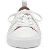 Lucky Brand Women’s Dansbey Casual Sneaker(White Leather)