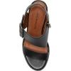 Lucky Brand Women’s Darnah Heeled Sandal(Black Leather)