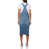 Lucky Brand Women’s Denim Overall Midi Dress(Electrified Wash)