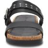 Lucky Brand Women’s Dineesa Flat Sandal(Black Leather)