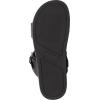 Lucky Brand Women’s Dineesa Flat Sandal(Black Leather)
