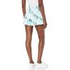 Lucky Brand Women’s Drawstring Waist Active Short(Blue Sage Tye Dye)