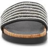 Lucky Brand Women’s Dylina Flat Sandal(Black Raffia)