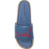 Lucky Brand Women’s Dylina Flat Sandal(Light Wash Denim)