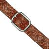 Lucky Brand Women’s Embroidered Leather Belt | Stylish | Classic | Western-Inspired | American Heritage | Jean | Pant(Floral Debossed – Tan)