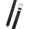 Lucky Brand Women’s Fashion Leather Belt | Stylish | Trend | Classic | Modern | Jean | Pant | Skirt | Dress(Diamond Buckle – Black)