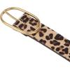 Lucky Brand Women’s Fashion Leather Belt | Stylish | Trend | Classic | Modern | Jean | Pant | Skirt | Dress(Haircalf – Leopard)