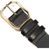 Lucky Brand Women’s Fashion Leather Belt | Stylish | Trend | Classic | Modern | Jean | Pant | Skirt | Dress(High Shine – Black)
