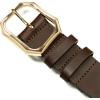 Lucky Brand Women’s Fashion Leather Belt | Stylish | Trend | Classic | Modern | Jean | Pant | Skirt | Dress(High Shine – Brown)