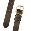 Lucky Brand Women’s Fashion Leather Belt | Stylish | Trend | Classic | Modern | Jean | Pant | Skirt | Dress(High Shine – Brown)
