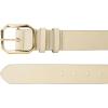 Lucky Brand Women’s Fashion Leather Belt | Stylish | Trend | Classic | Modern | Jean | Pant | Skirt | Dress(High Shine – Cream)