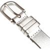 Lucky Brand Women’s Fashion Leather Belt | Stylish | Trend | Classic | Modern | Jean | Pant | Skirt | Dress(Metallic Triple Keeper – Silver)