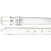 Lucky Brand Women’s Fashion Leather Belt | Stylish | Trend | Classic | Modern | Jean | Pant | Skirt | Dress(Metallic Triple Keeper – Silver)