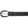 Lucky Brand Women’s Fashion Leather Belt | Stylish | Trend | Classic | Modern | Jean | Pant | Skirt | Dress(Sculpted Buckle – Black)