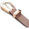 Lucky Brand Women’s Fashion Leather Belt | Stylish | Trend | Classic | Modern | Jean | Pant | Skirt | Dress(Sculpted Buckle – Blush Pink)