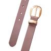 Lucky Brand Women’s Fashion Leather Belt | Stylish | Trend | Classic | Modern | Jean | Pant | Skirt | Dress(Sculpted Buckle – Blush Pink)