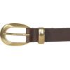 Lucky Brand Women’s Fashion Leather Belt | Stylish | Trend | Classic | Modern | Jean | Pant | Skirt | Dress(Sculpted Buckle – Brown)