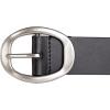 Lucky Brand Women’s Fashion Leather Belt | Stylish | Trend | Classic | Modern | Jean | Pant | Skirt | Dress(Sculpted Center Bar Buckle – Black)