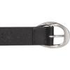 Lucky Brand Women’s Fashion Leather Belt | Stylish | Trend | Classic | Modern | Jean | Pant | Skirt | Dress(Sculpted Center Bar Buckle – Black)