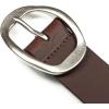 Lucky Brand Women’s Fashion Leather Belt | Stylish | Trend | Classic | Modern | Jean | Pant | Skirt | Dress(Sculpted Center Bar Buckle – Brown)