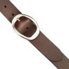 Lucky Brand Women’s Fashion Leather Belt | Stylish | Trend | Classic | Modern | Jean | Pant | Skirt | Dress(Sculpted Center Bar Buckle – Brown)