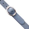 Lucky Brand Women’s Fashion Leather Belt | Stylish | Trend | Classic | Modern | Jean | Pant | Skirt | Dress(Sculpted Center Bar Buckle – Denim)
